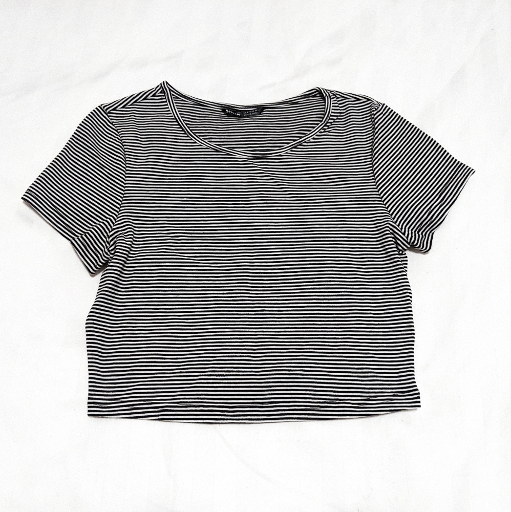NWT Cap Sleeve Striped Tee